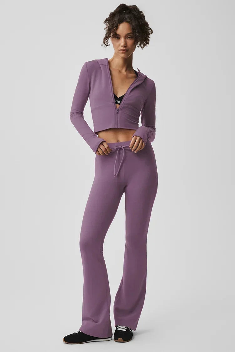 Alo - Sway Fleece Bell-Bottom Pants
