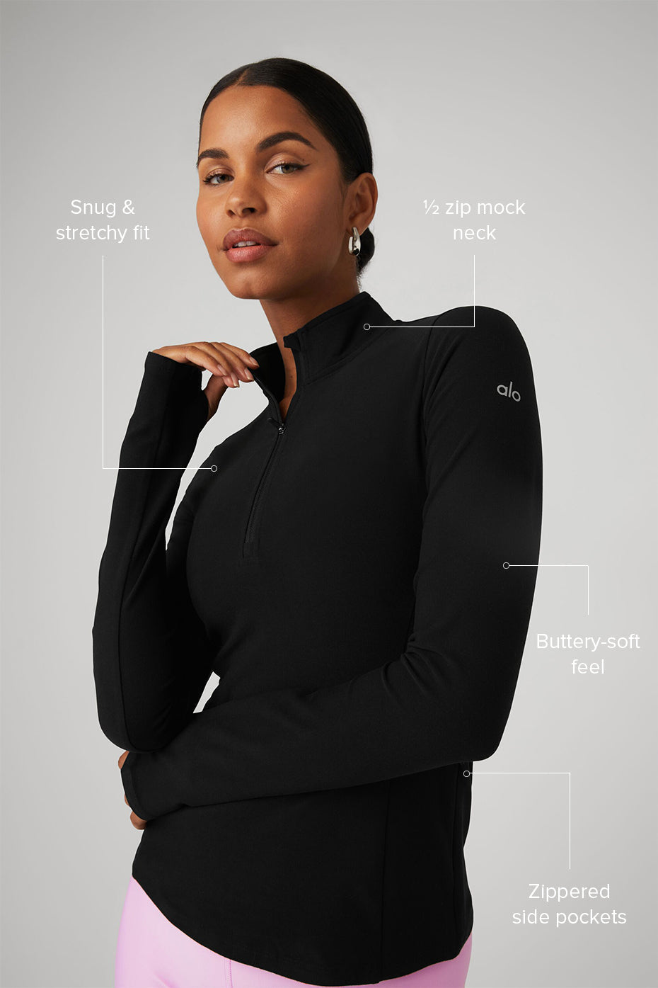 Alo - Sweater with Zip